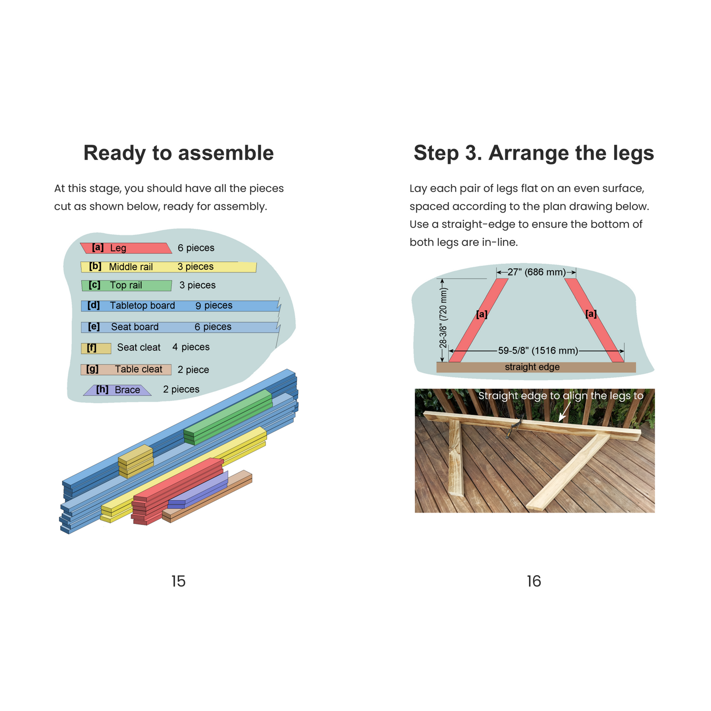 Build Your Own Eight-Seater Picnic Table - PDF Book