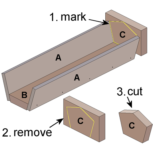 DIY plans to build a simple flower or herb box