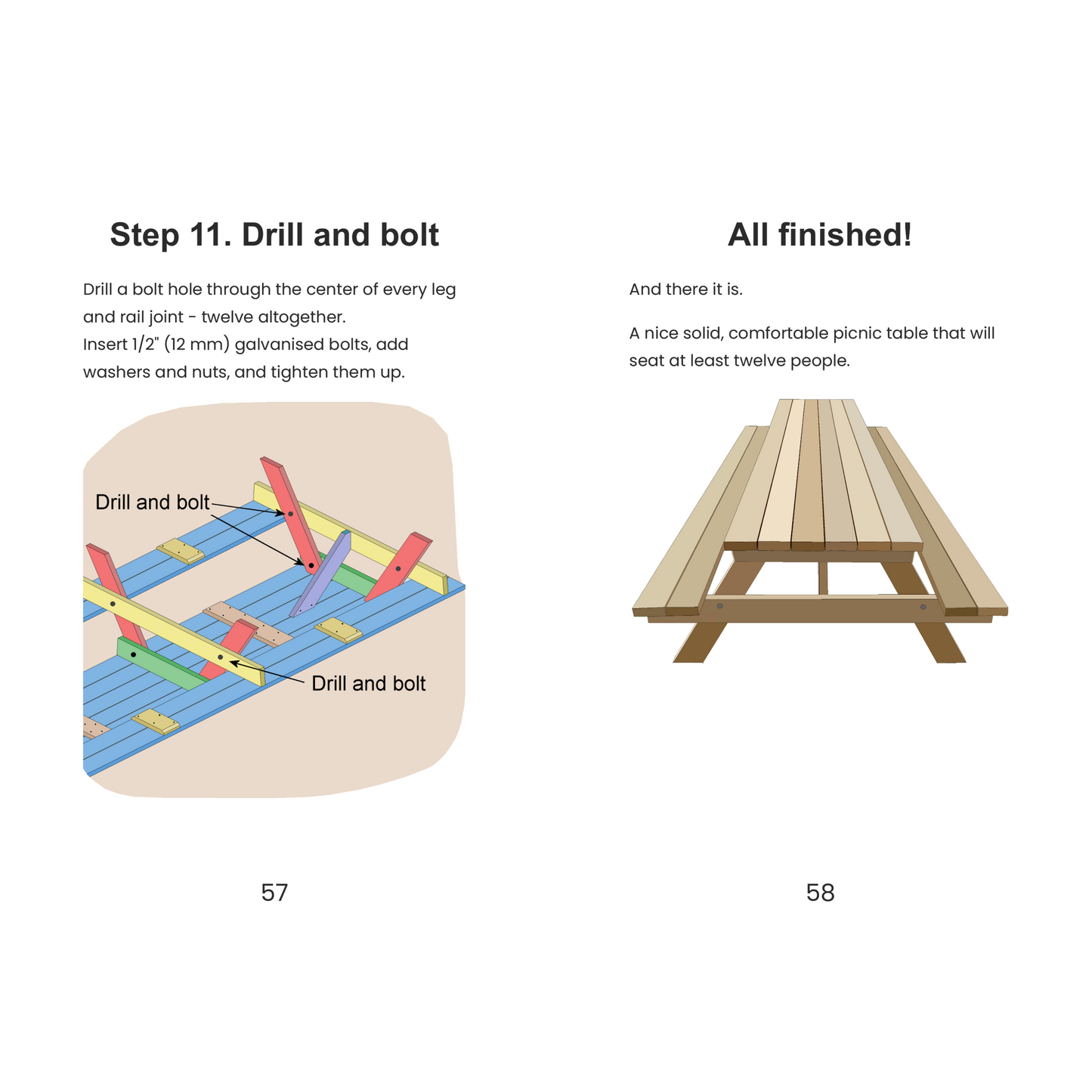 Build Your Own Twelve-Seater Picnic Table