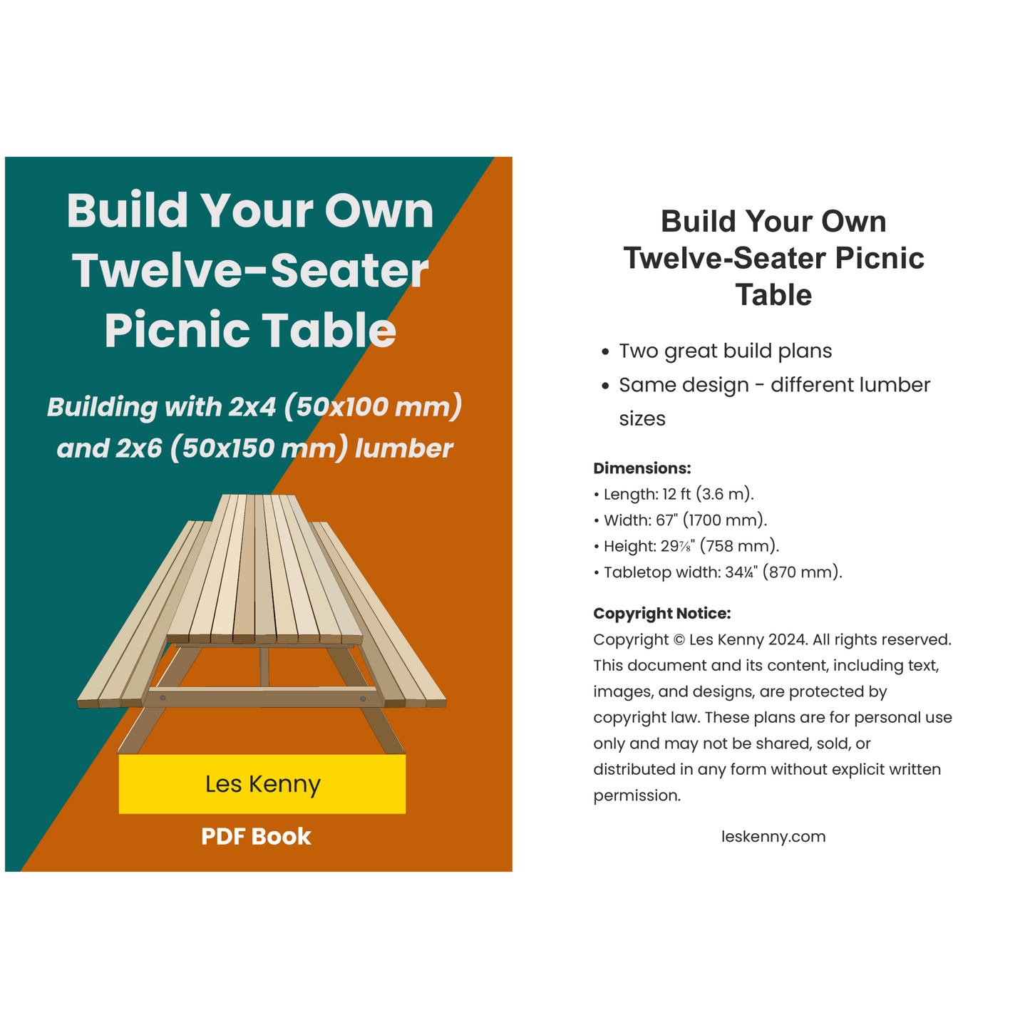 Build Your Own Twelve-Seater Picnic Table