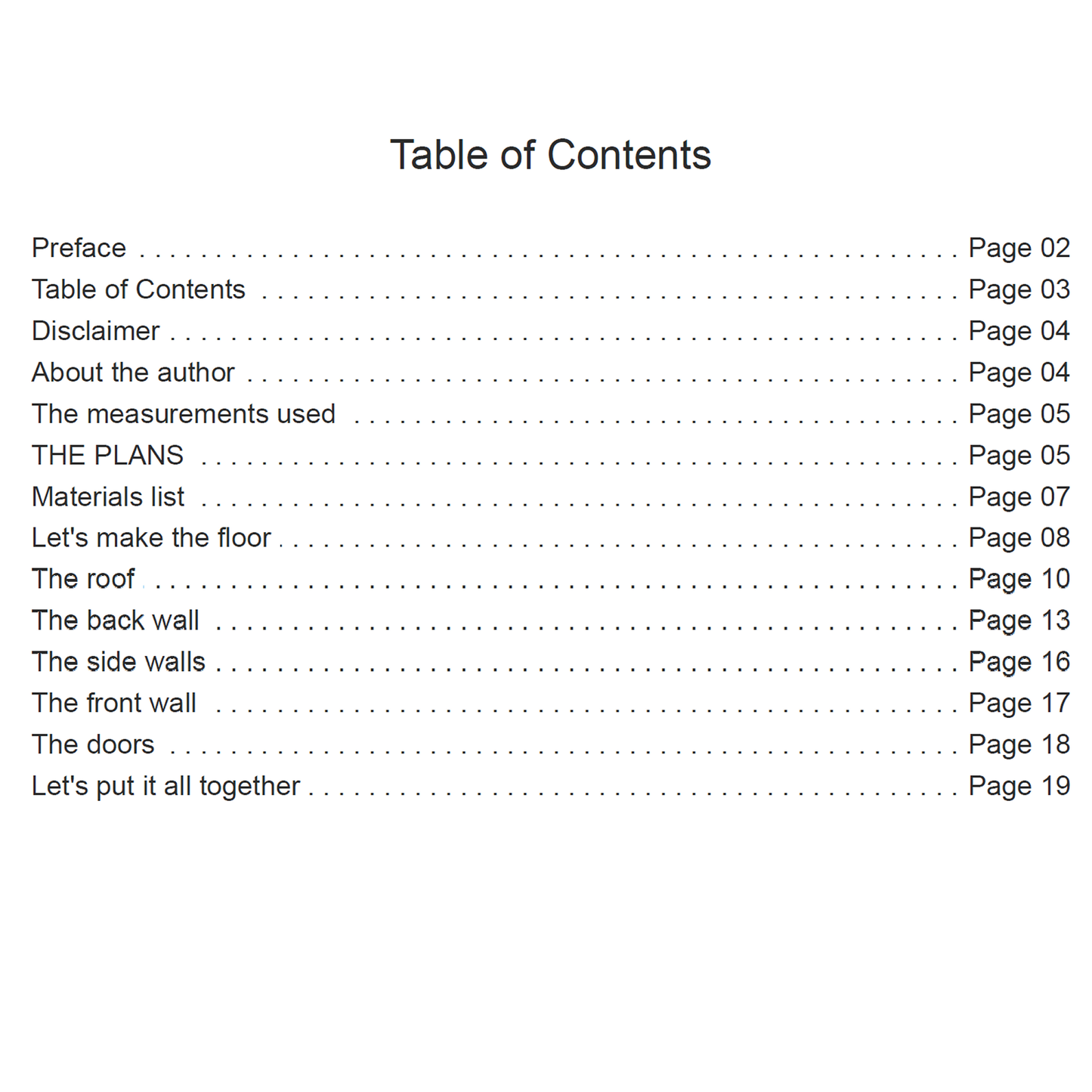 DIY Plans for a 8ft x 4ft (2.4 x 1.2m) wooden shed