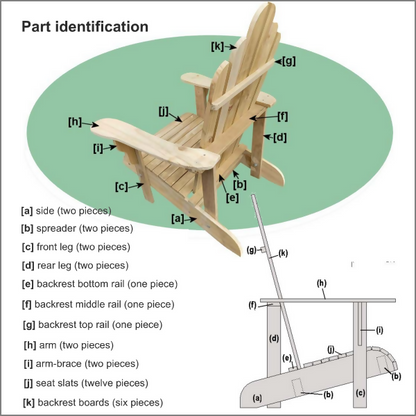 Basic Adirondack Chair and Adirondack Low Chair Plans