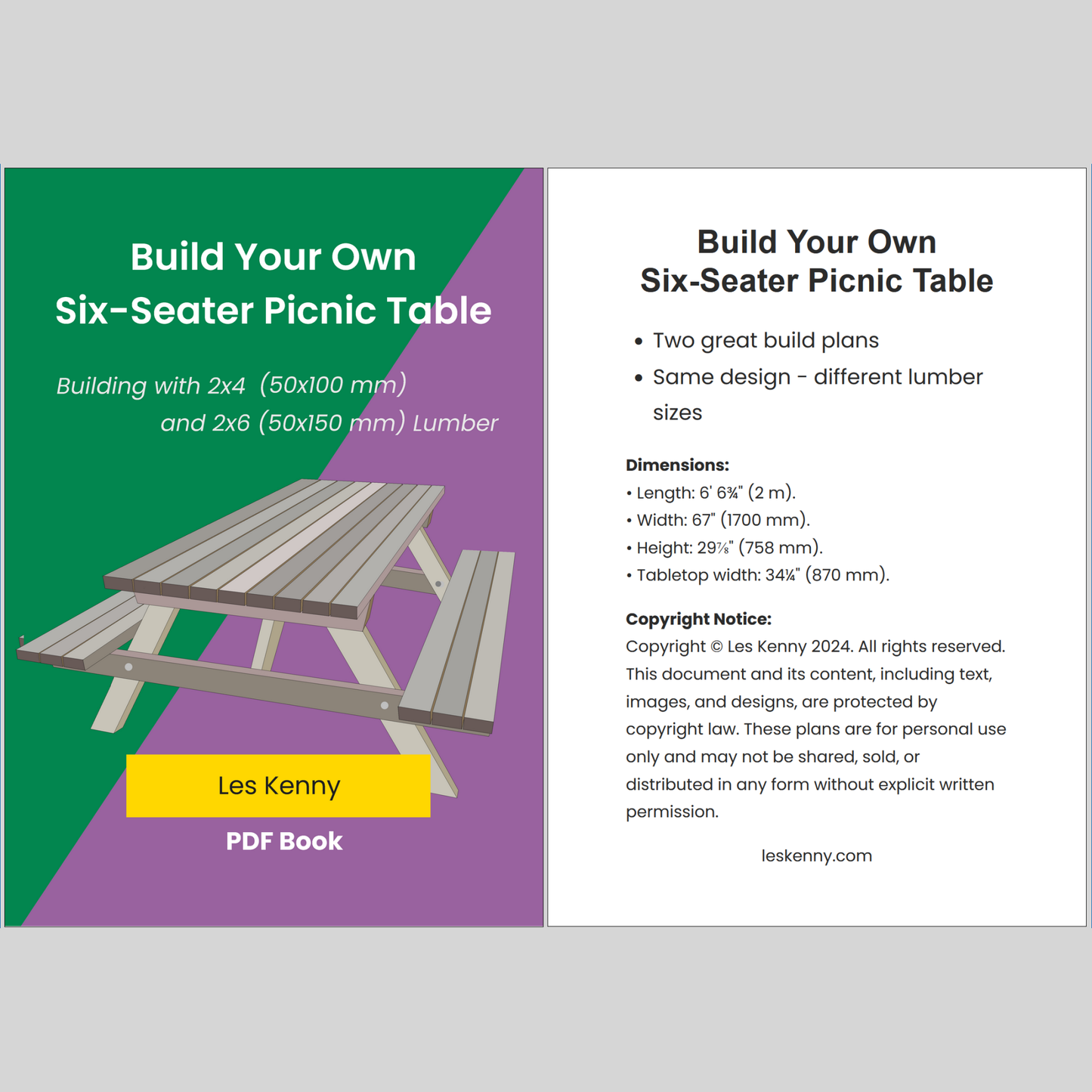 Build Your Own Six-Seater Picnic Table