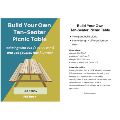 Build Your Own Ten-Seater PIcnic Table