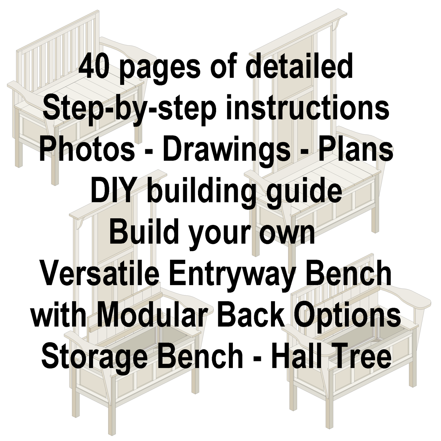 Build Your Own Versatile Entryway Bench with Modular Back Options